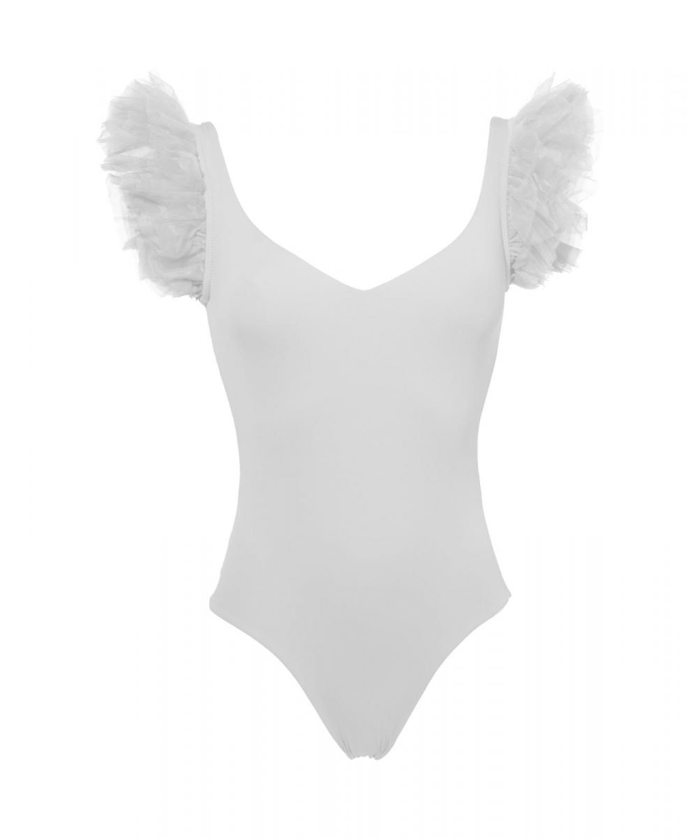 Savage White swimsuit Kinda 3D Swimwear_front